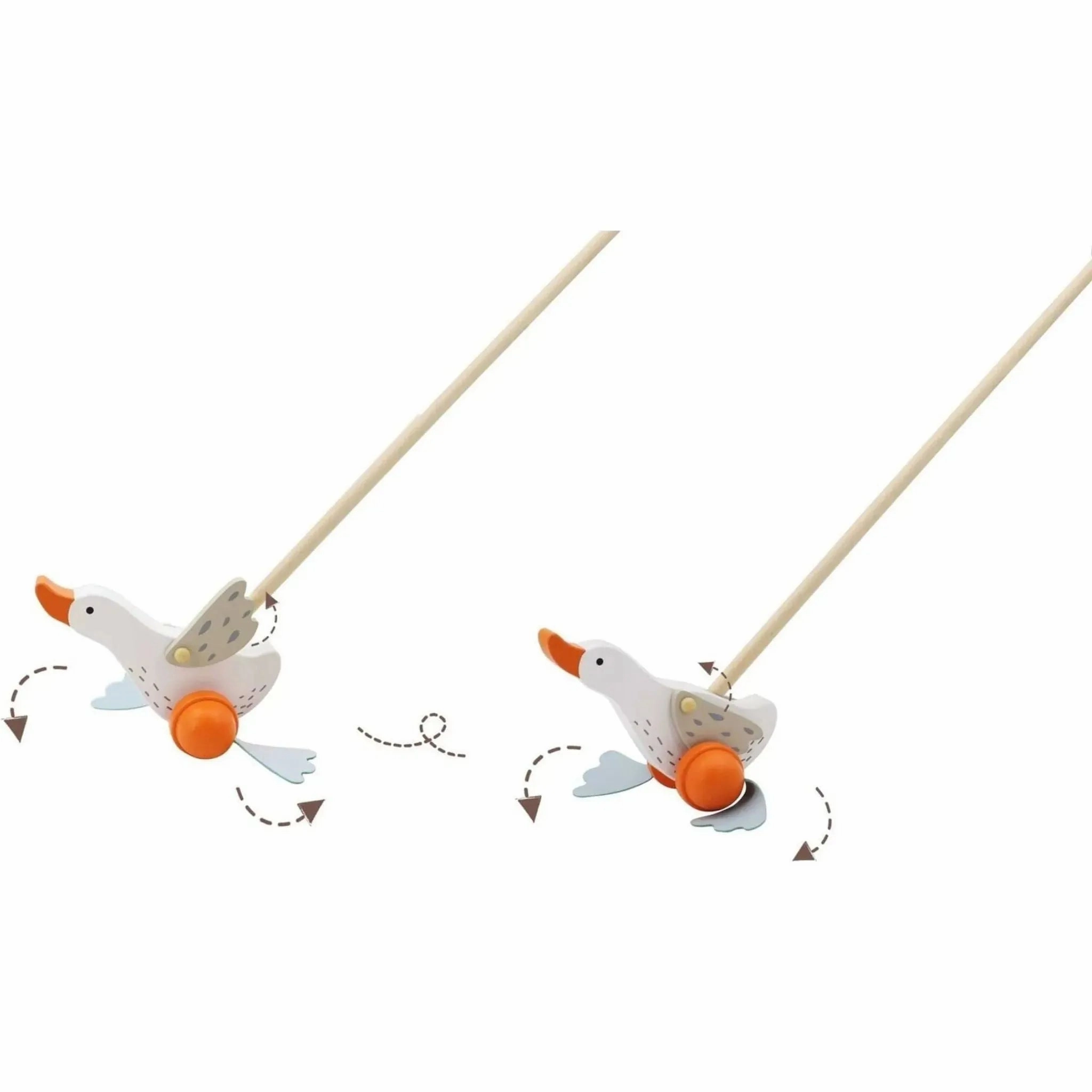 Kaper Kidz Toys Push Along Wild Goose