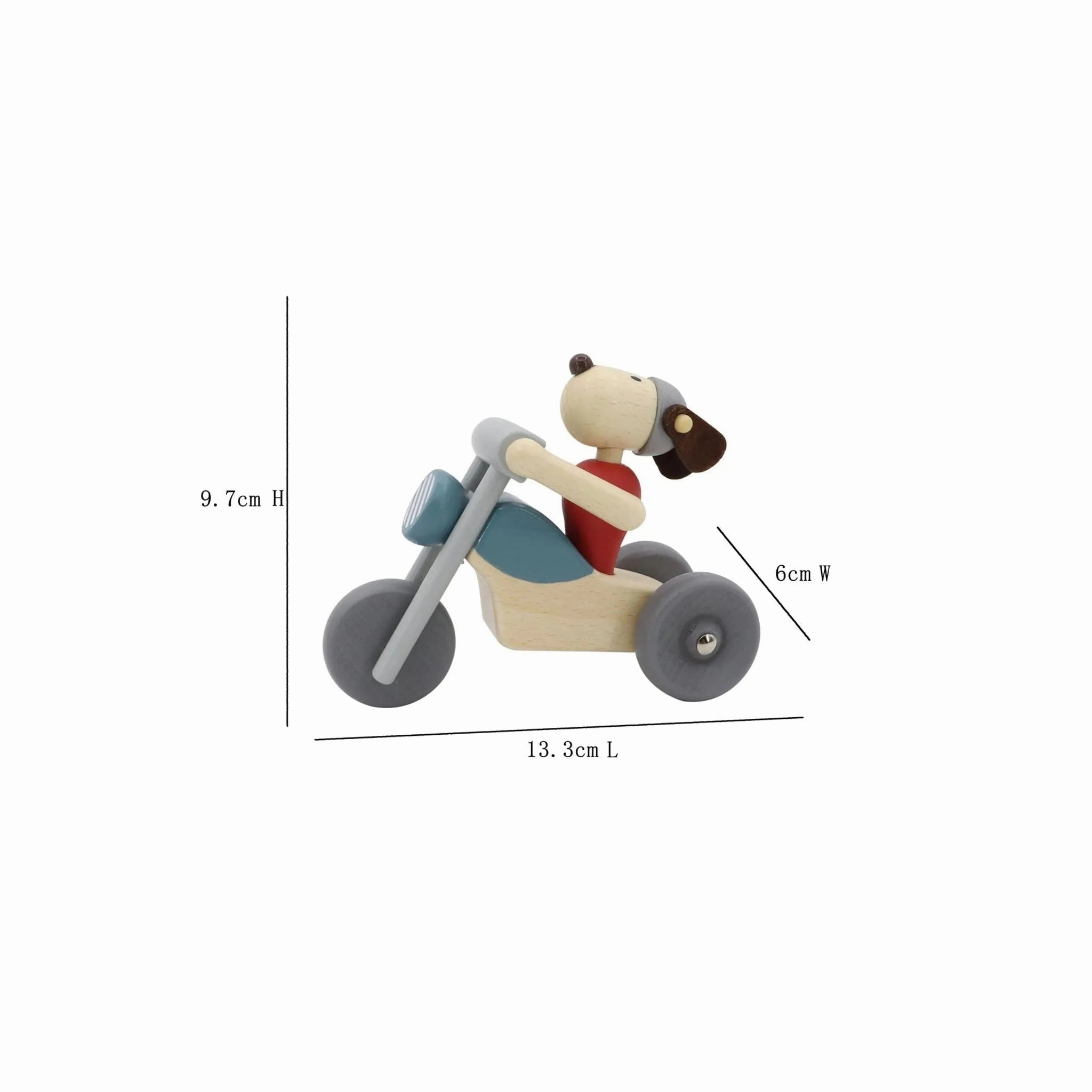 Kaper Kidz Toys Retro Motorcycle with Dog Rider