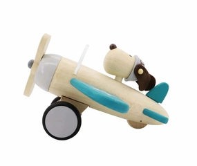 Kaper Kidz Toys Retro Plane With Cute Dog Driver - Large