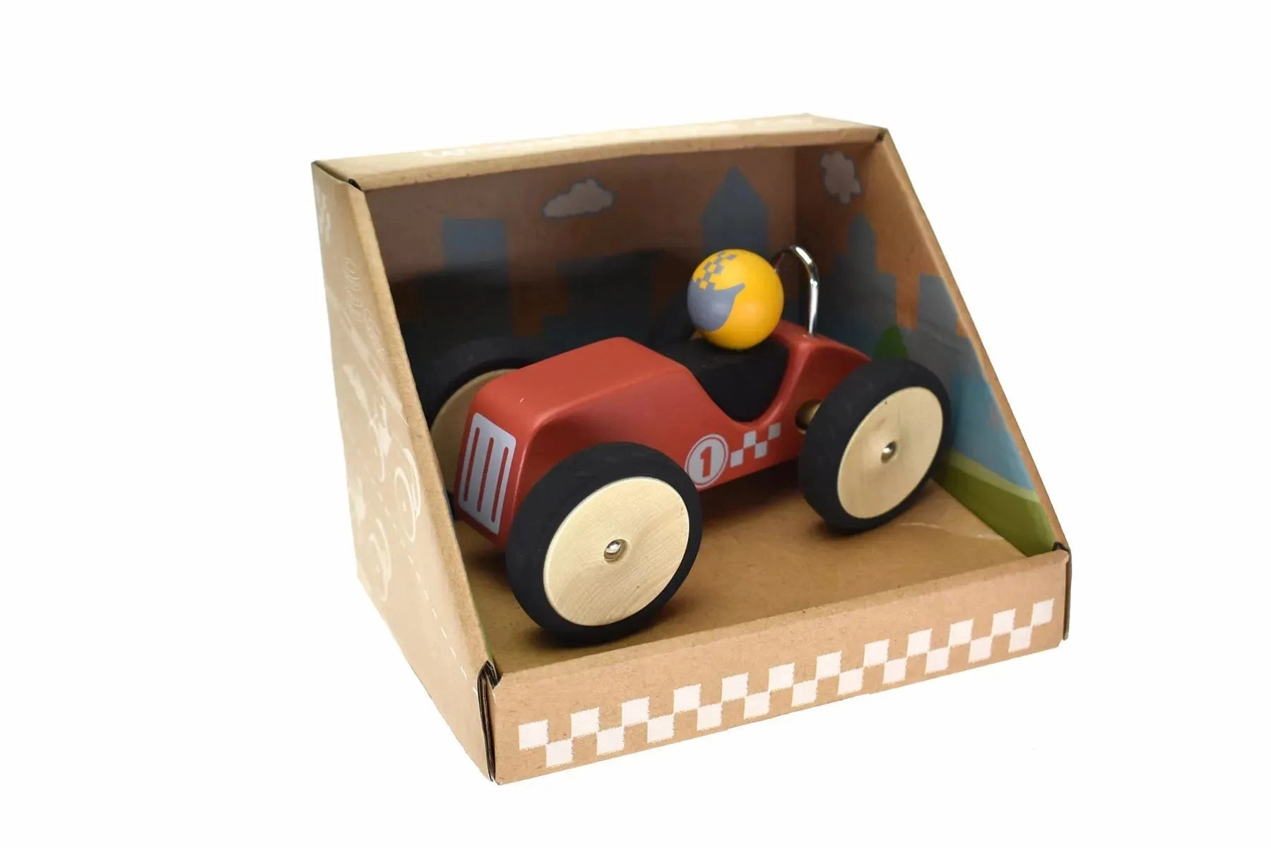 Kaper Kidz Toys Retro Racing Car Red - Large