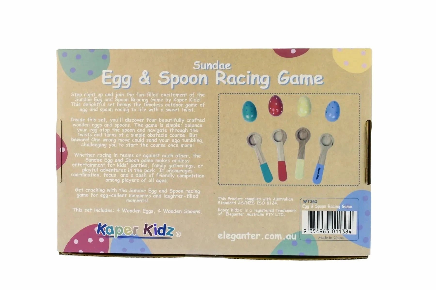 Kaper Kidz Toys Sundae Egg and Spoon Racing Game