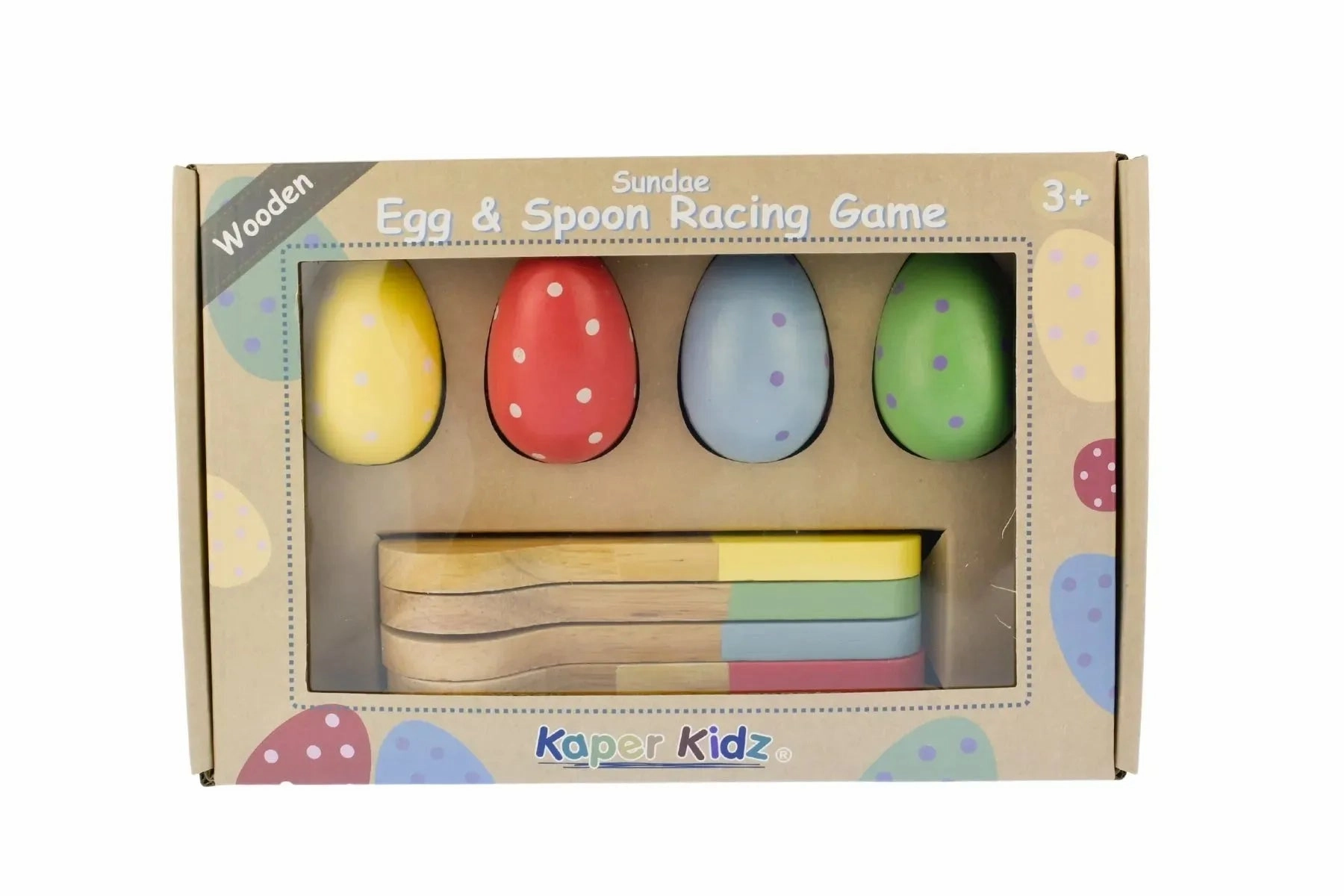 Kaper Kidz Toys Sundae Egg and Spoon Racing Game
