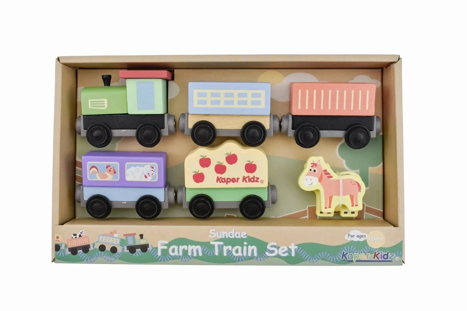 Kaper Kidz Toys Sundae Farm Train Set