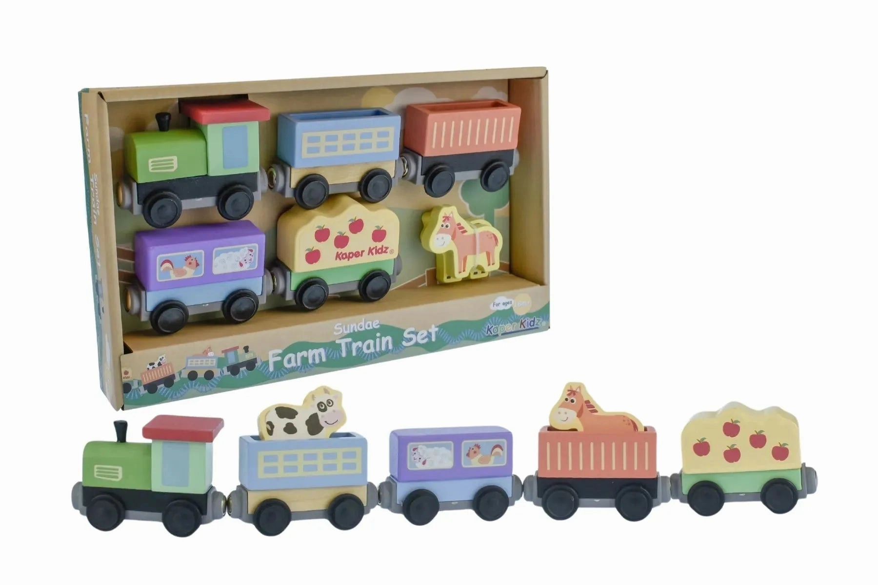 Kaper Kidz Toys Sundae Farm Train Set