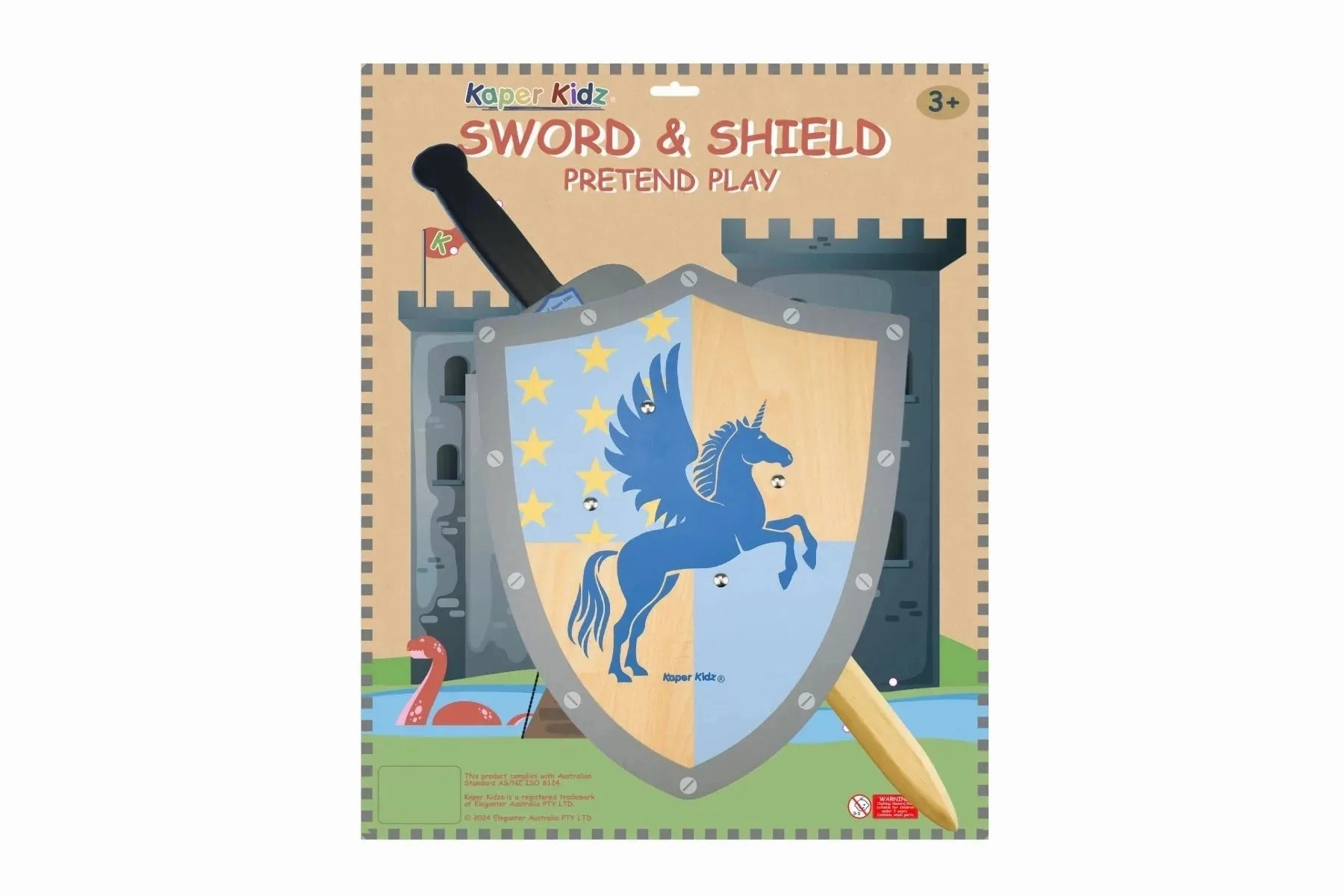 Kaper Kidz Toys Sword and Shield - Unicorn