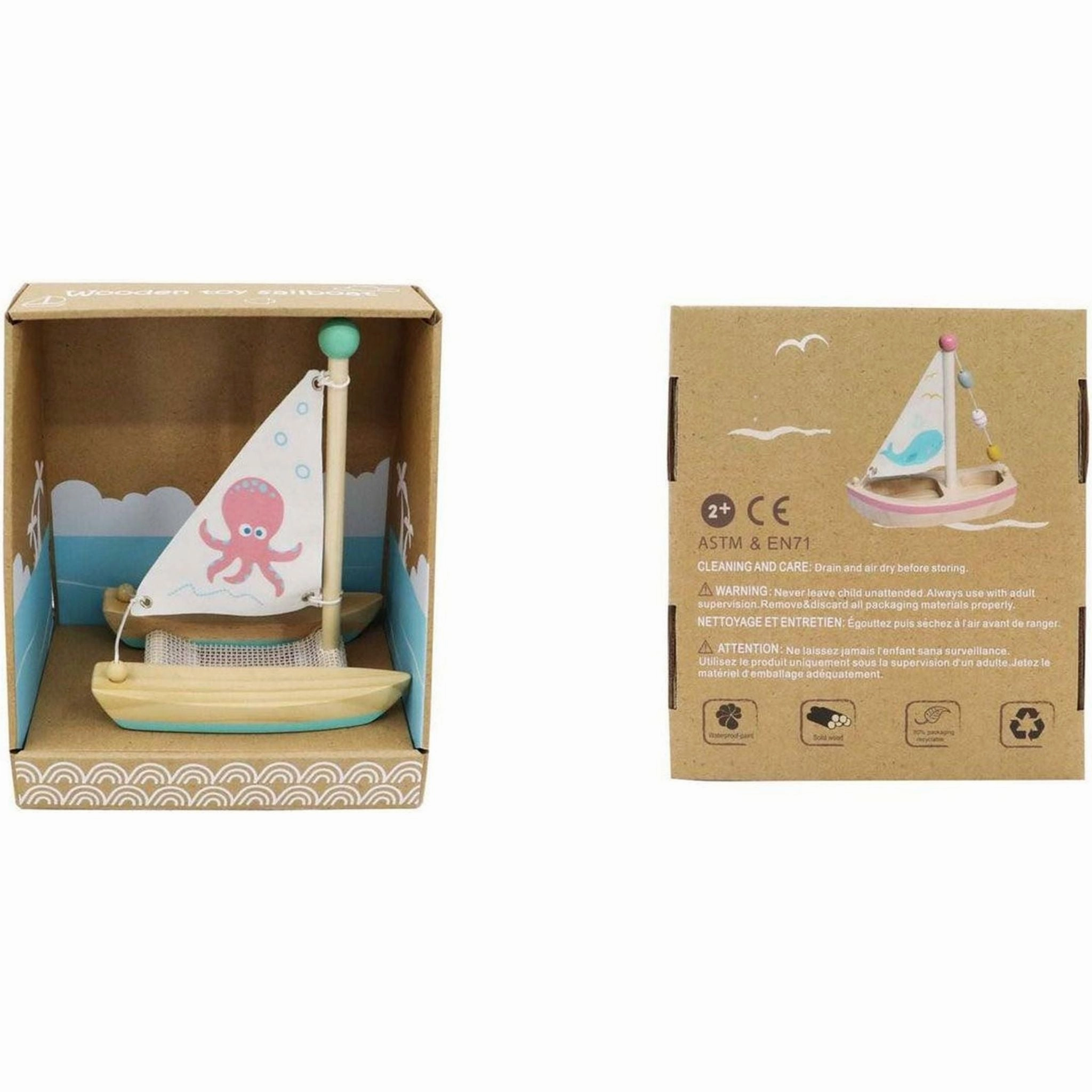 Kaper Kidz Toys Wooden Catamaran
