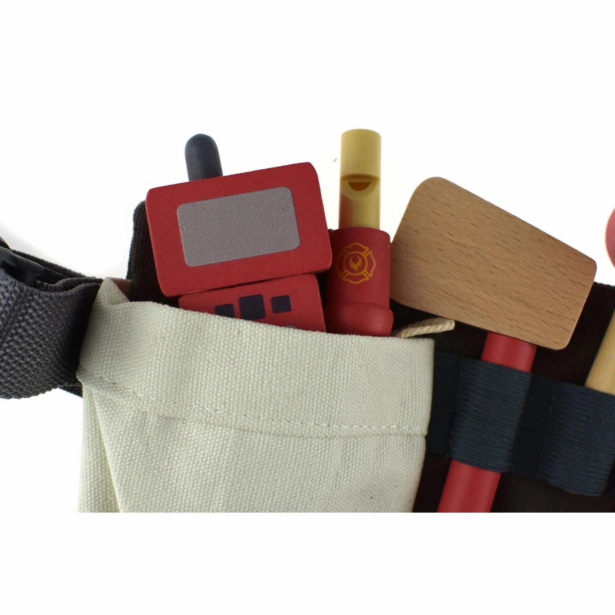 Kaper Kidz Toys Wooden Fire Fighter Belt Playset