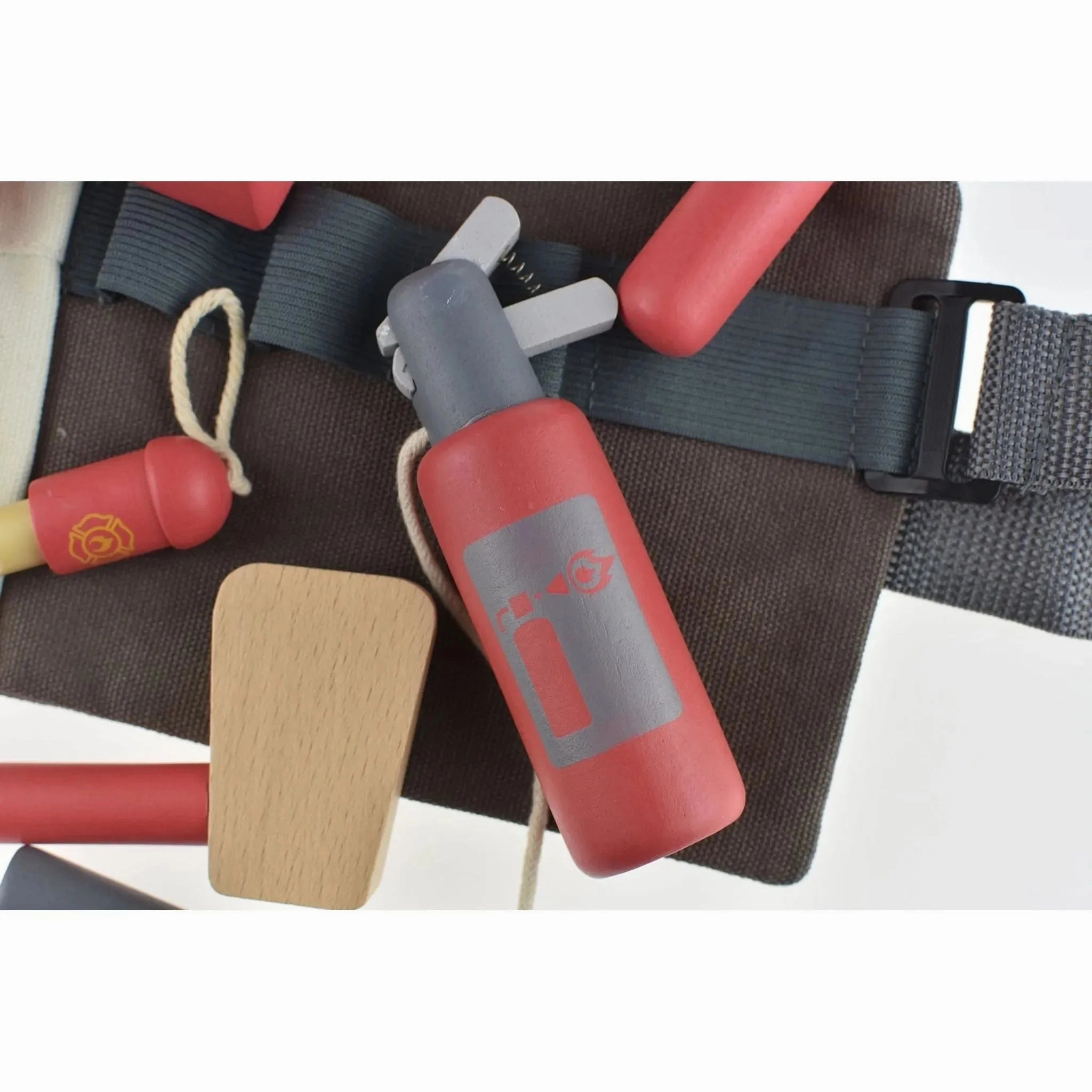 Kaper Kidz Toys Wooden Fire Fighter Belt Playset
