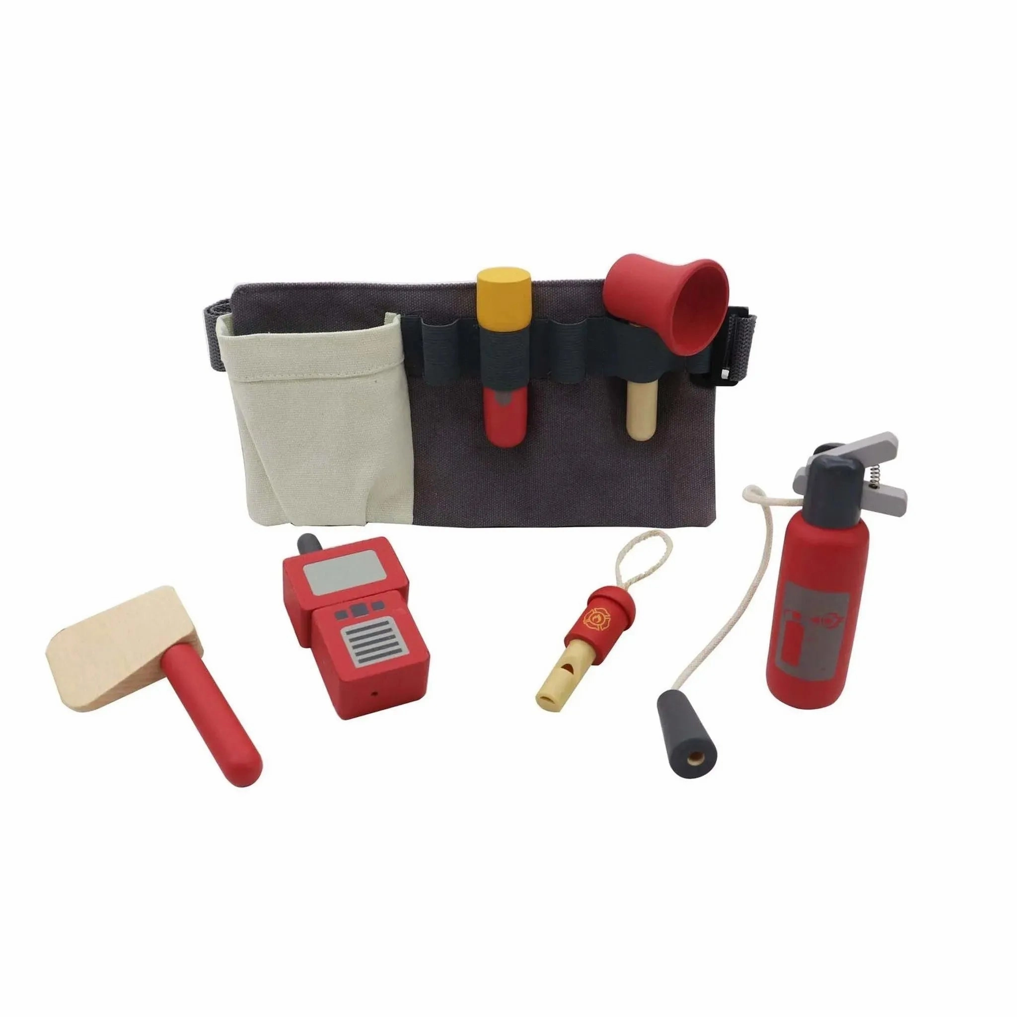 Kaper Kidz Toys Wooden Fire Fighter Belt Playset