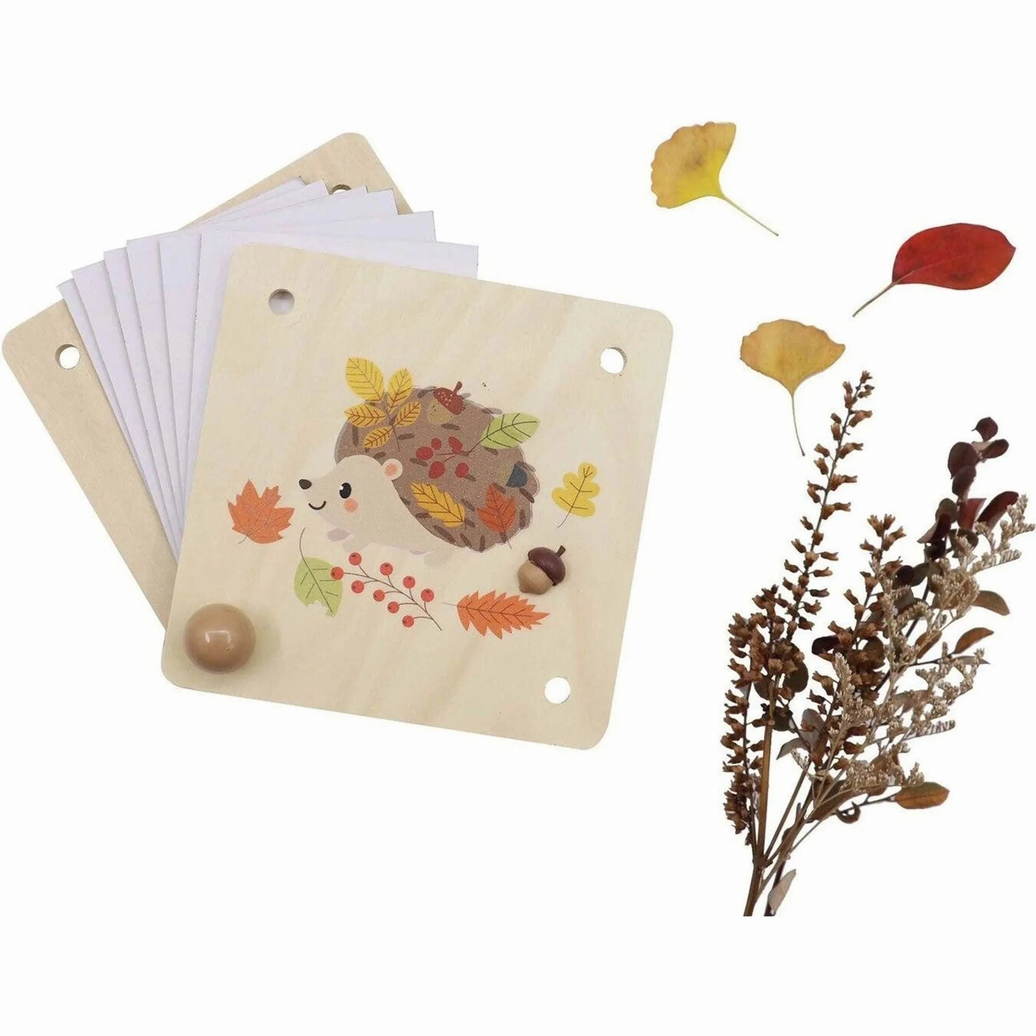 Kaper Kidz Toys Wooden Flower Press - Echidna