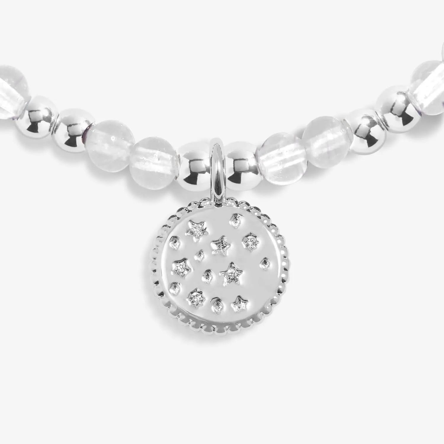 Bracelet pour enfants en argent plaqué avec pierre de naissance d'avril C785 Joma Jewellery