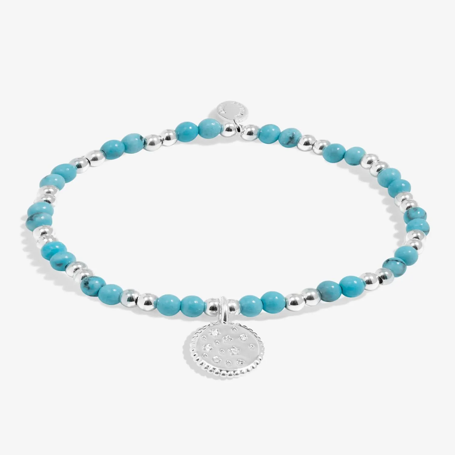 Bracelet pour enfants en argent plaqué avec pierre de naissance de décembre C793 Joma Jewellery