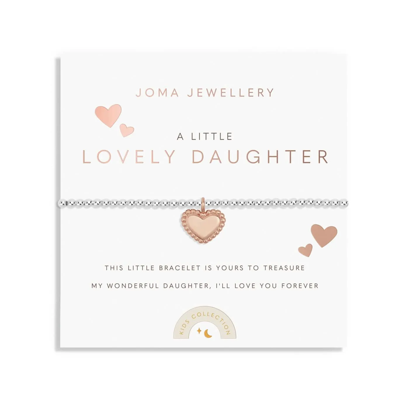 Bracelet en or rose plaqué argent pour petite fille adorable C767 Joma Jewellery