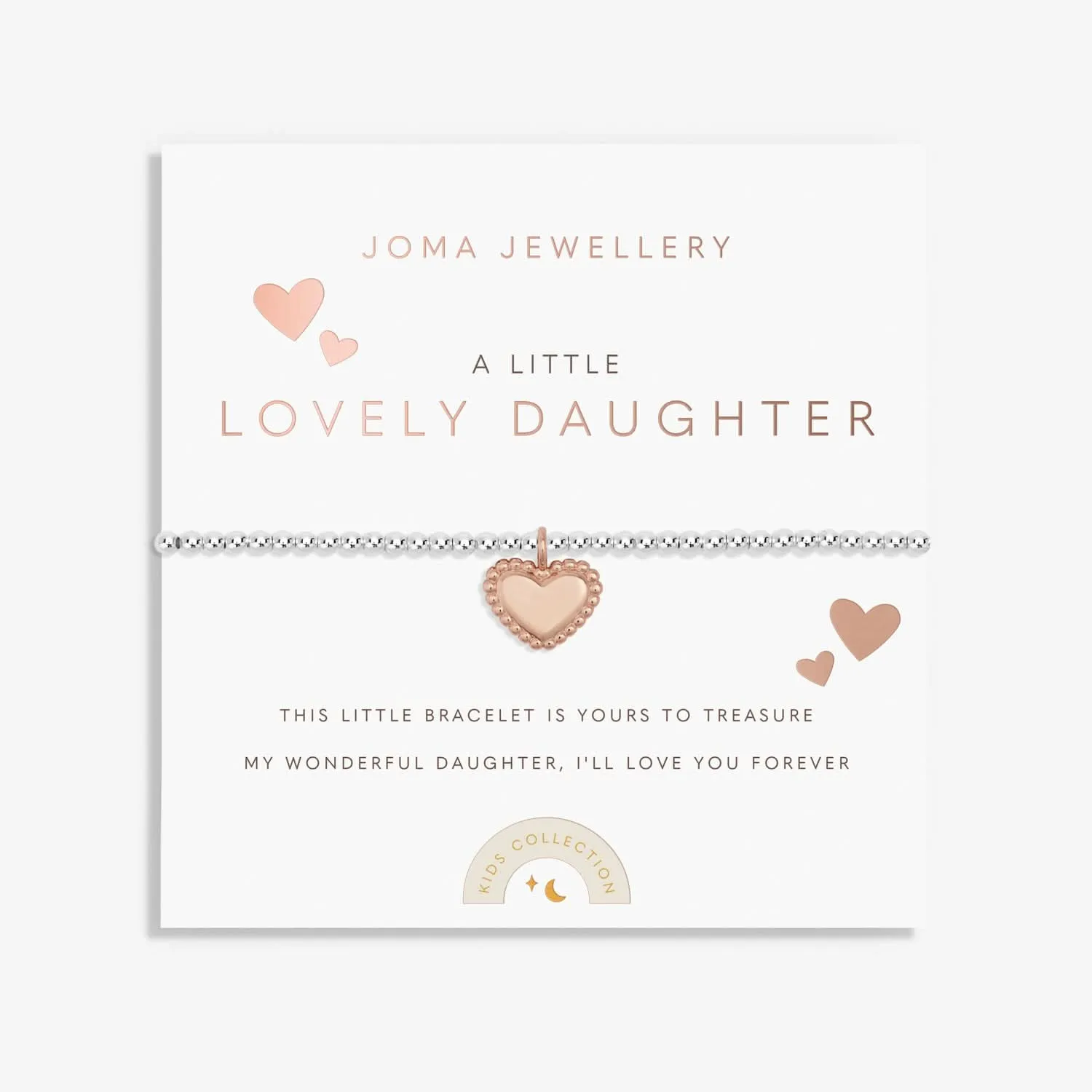Bracelet en or rose plaqué argent pour petite fille adorable C767 Joma Jewellery