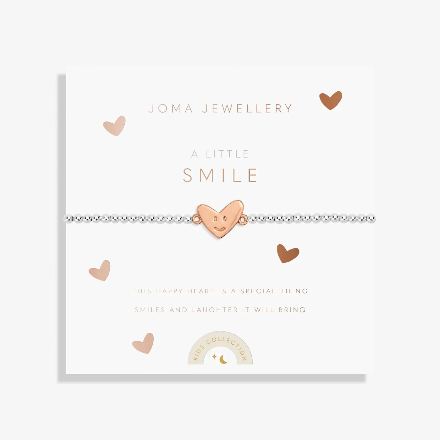 Bracelet en or rose plaqué argent Petits Enfants Un Petit Sourire C765 Joma Jewellery