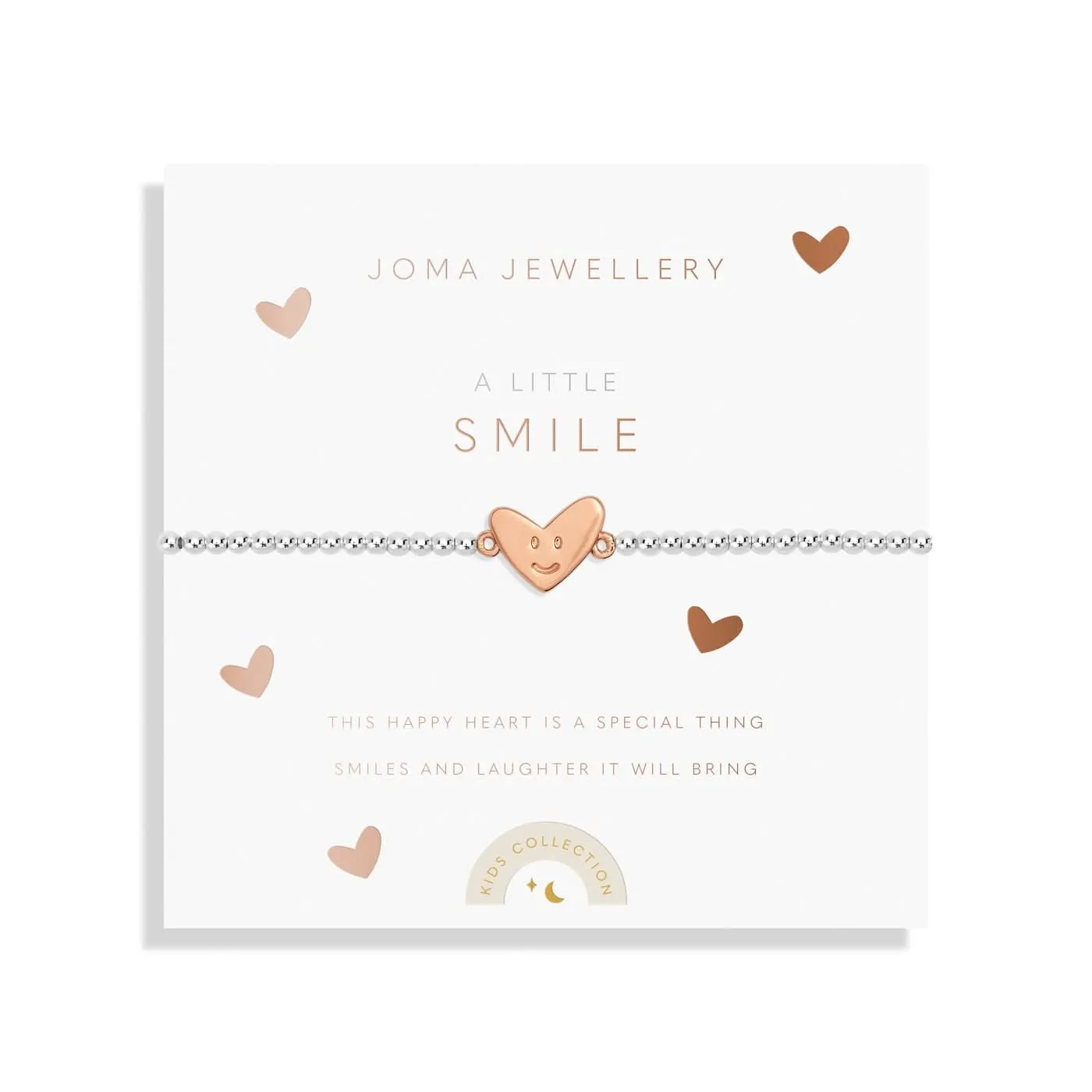 Bracelet en or rose plaqué argent Petits Enfants Un Petit Sourire C765 Joma Jewellery