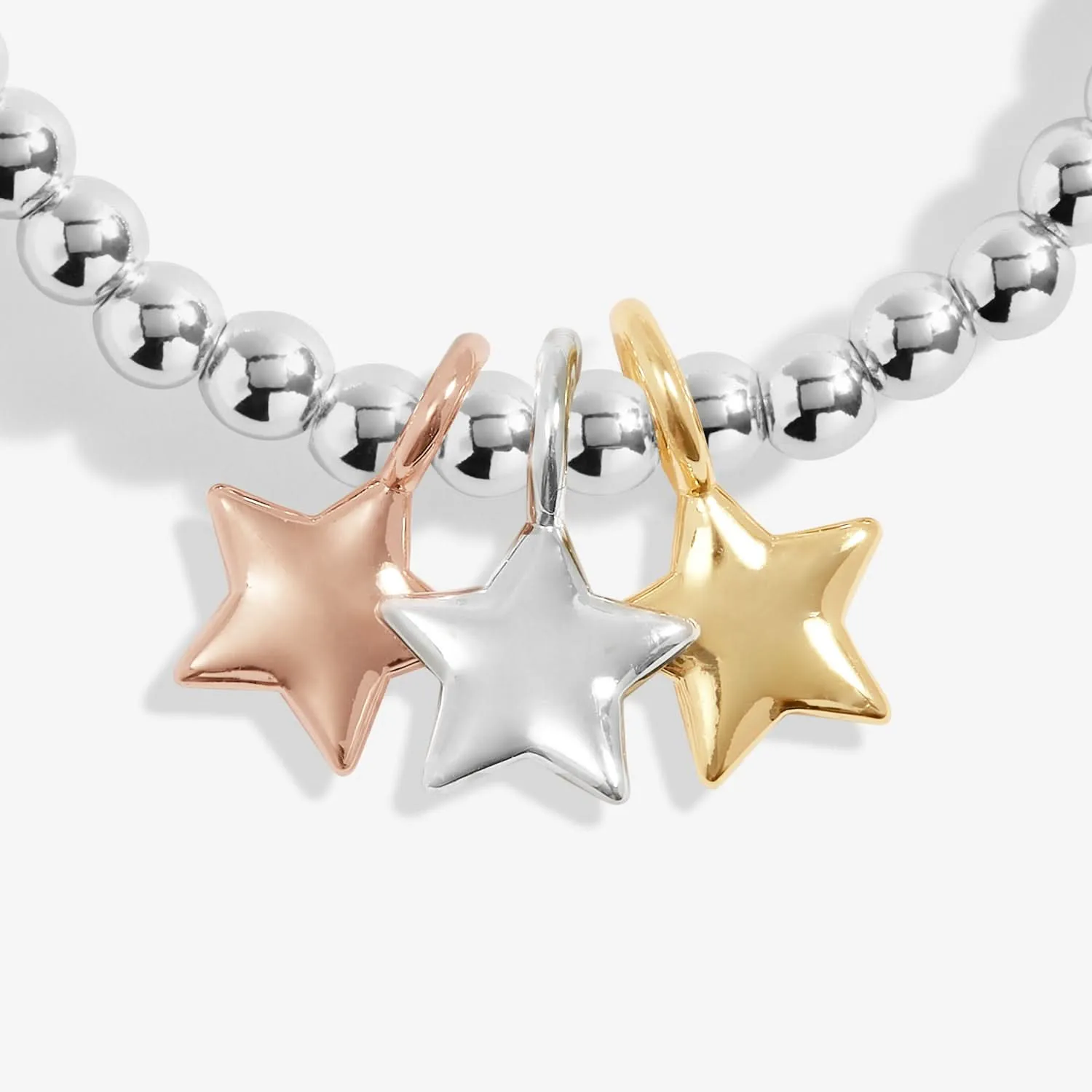 Bracelet pour enfants Trois Petits Souhaits plaqué or argenté, or et rose C772 Joma Jewellery