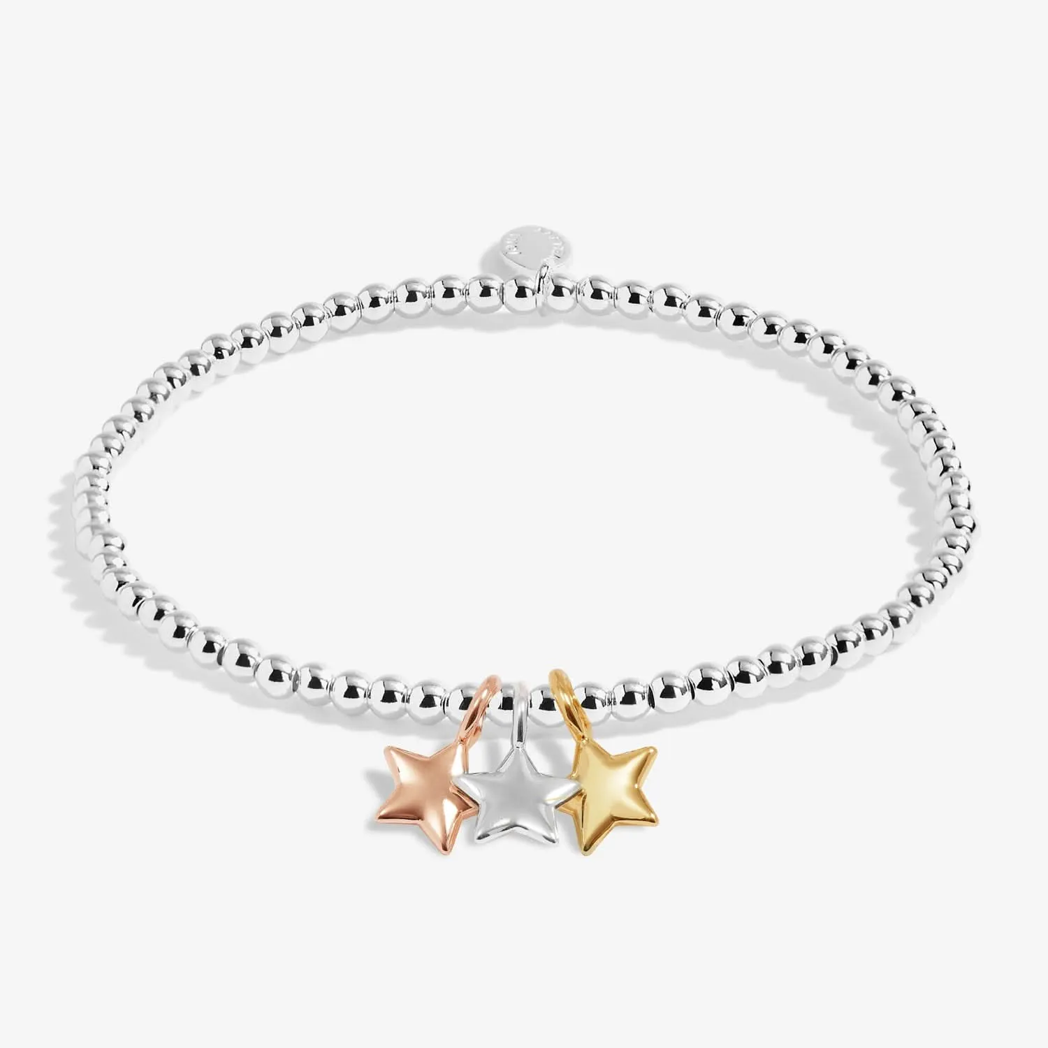 Bracelet pour enfants Trois Petits Souhaits plaqué or argenté, or et rose C772 Joma Jewellery