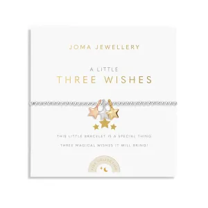 Bracelet pour enfants Trois Petits Souhaits plaqué or argenté, or et rose C772 Joma Jewellery