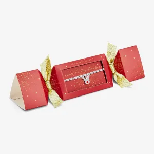 Bracelet en argent plaqué Rudolph le Renne - Cracker de Noël pour Enfants C748 Joma Jewellery