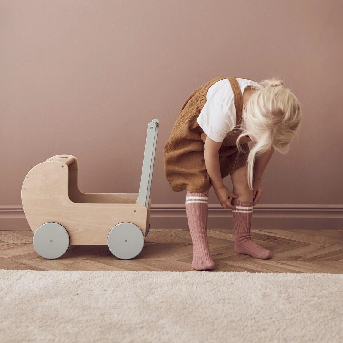 Kids Concept Dolls Pram - Natural