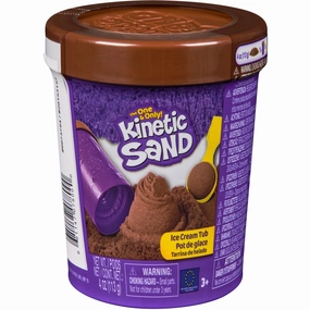 Kinetic Sand Brown Ice Cream Tub
