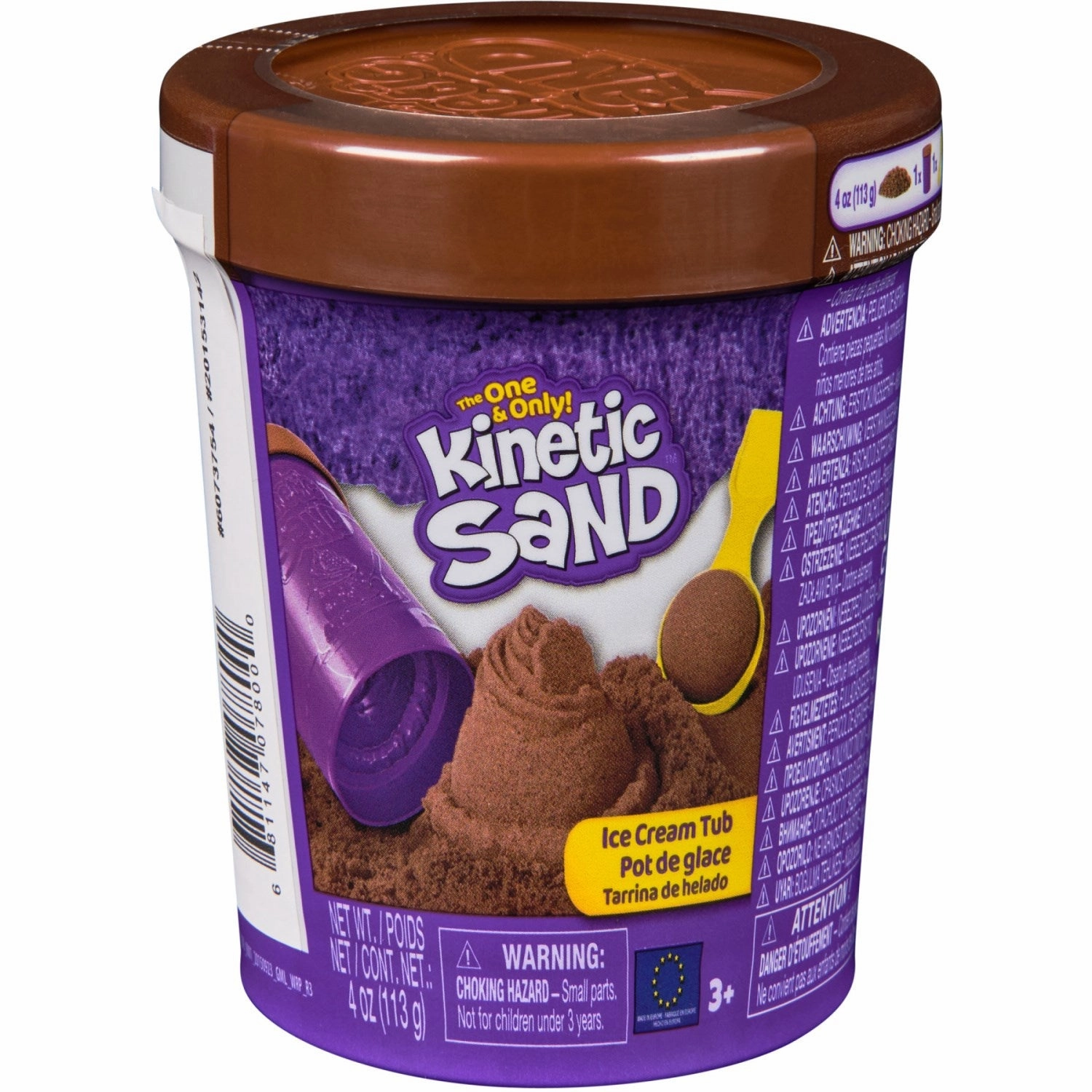 Kinetic Sand Brown Ice Cream Tub