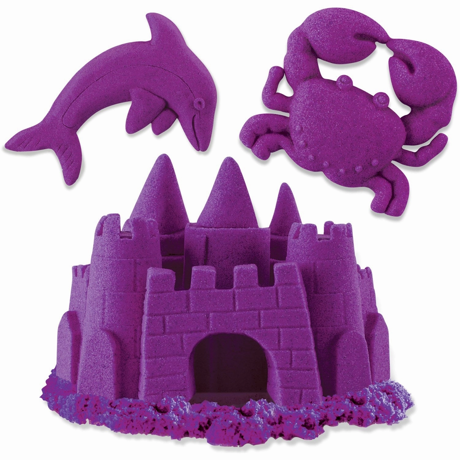 Kinetic Sand Purple Neon Box With Primary Colours