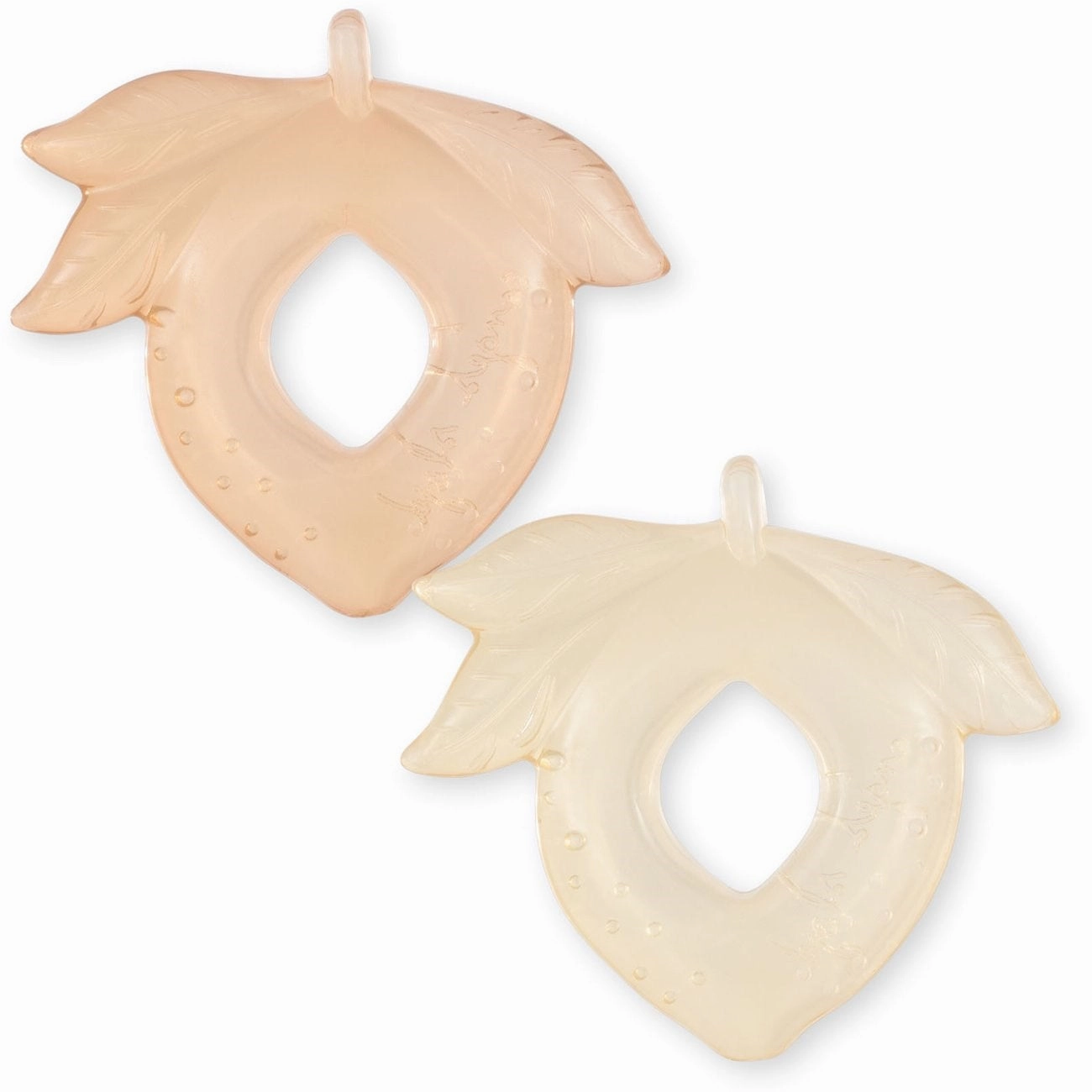 Konges Sljd 2-Pack Lemon Cooling Teethers Blush Mix