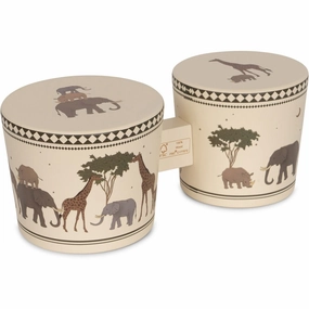 Konges Sljd Bongo Drums Wood Safari