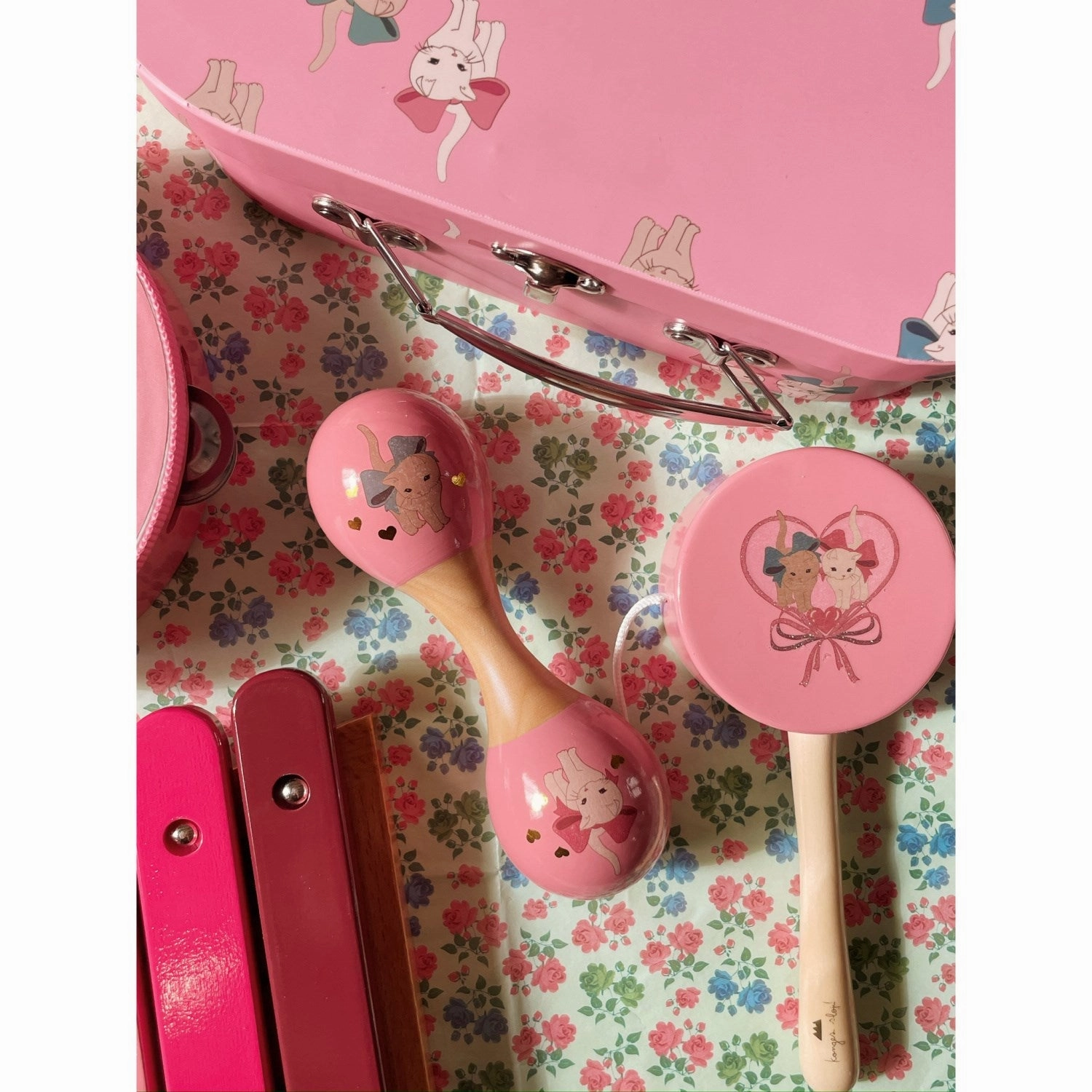 Konges Sljd Bow Kitty Wooden Music Sets Fsc