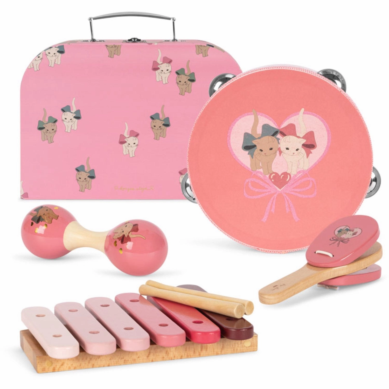 Konges Sljd Bow Kitty Wooden Music Sets Fsc