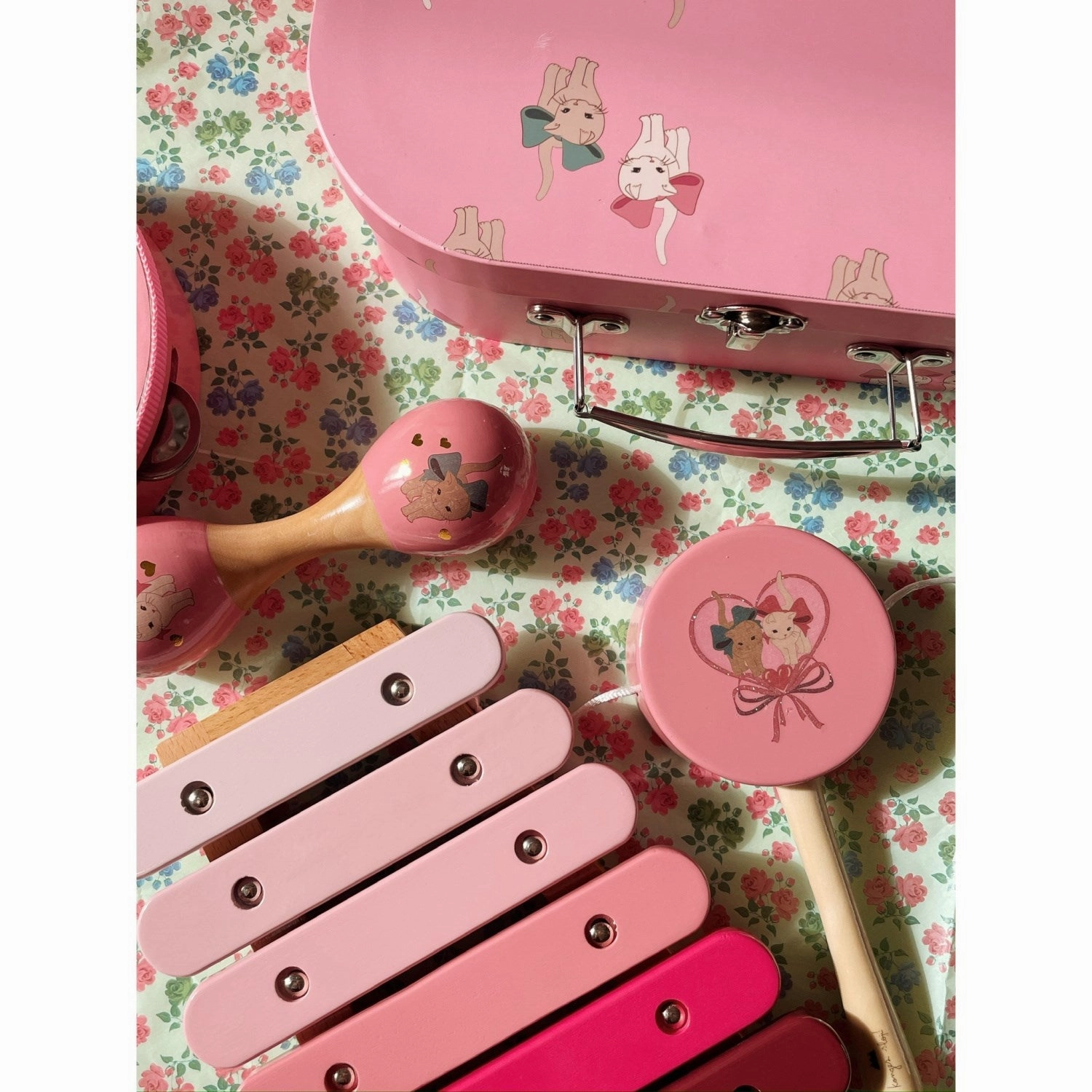 Konges Sljd Bow Kitty Wooden Music Sets Fsc