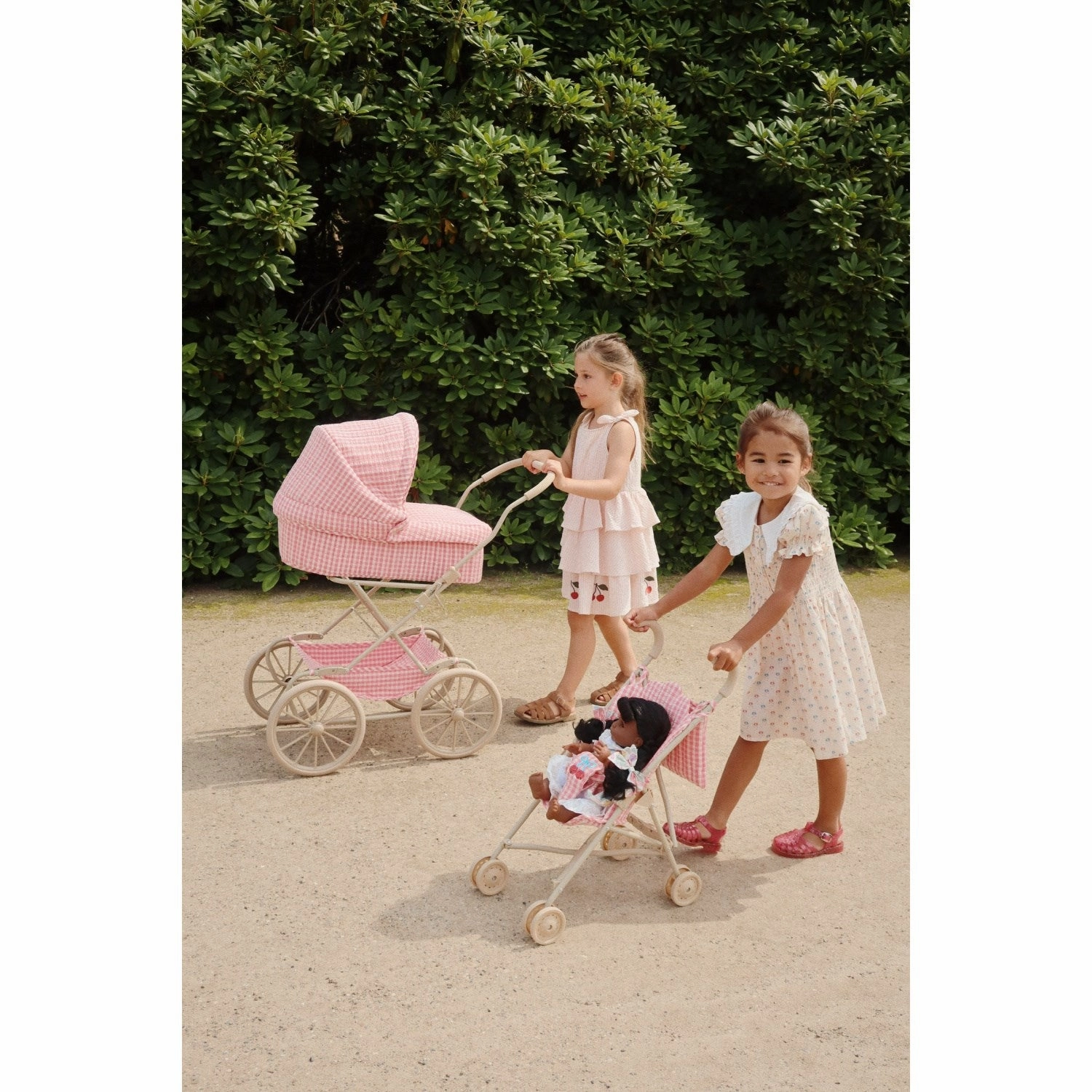 Konges Sljd Bubblegum Check Cheeky Doll Pram