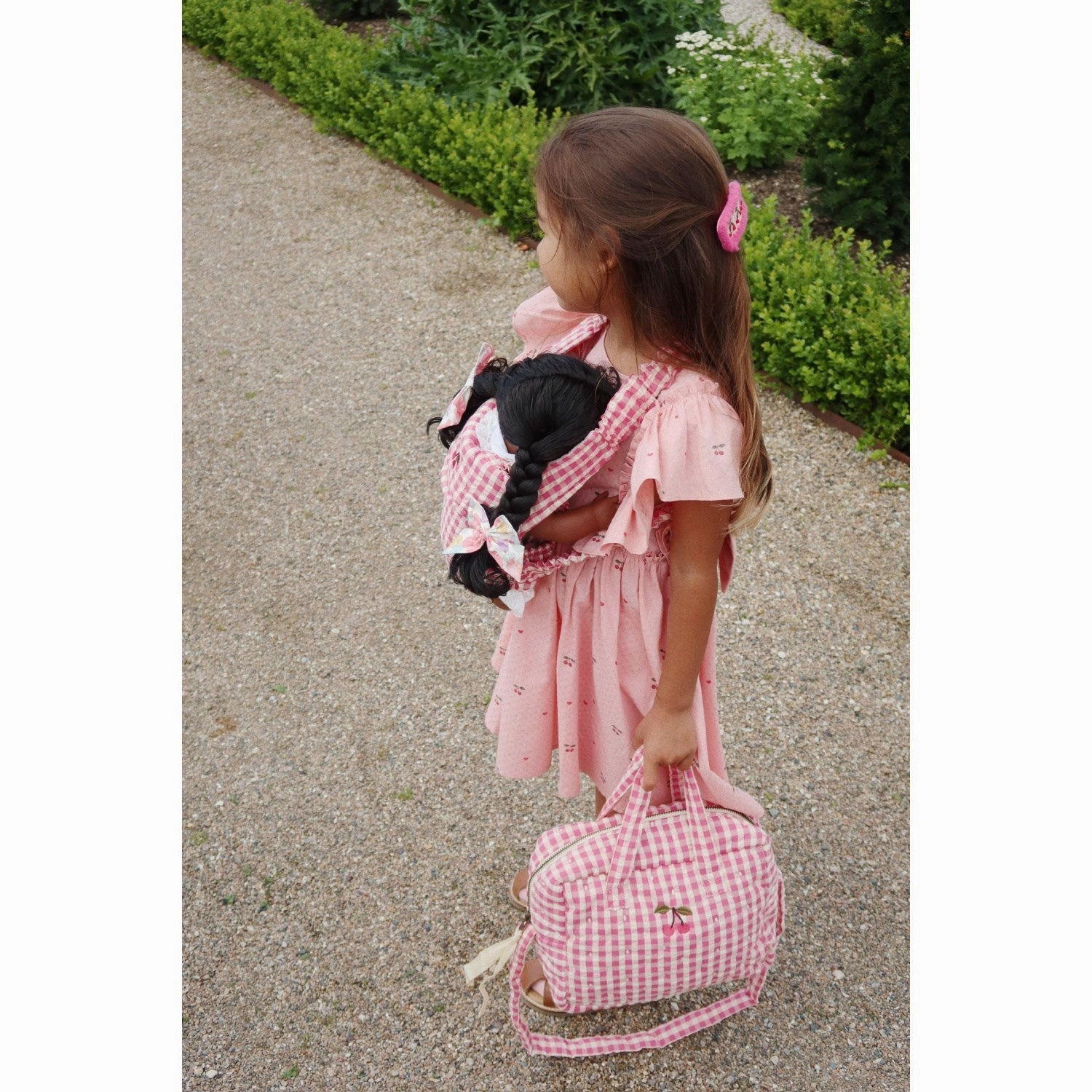 Konges Sljd Bubblegum Check Doll Bag