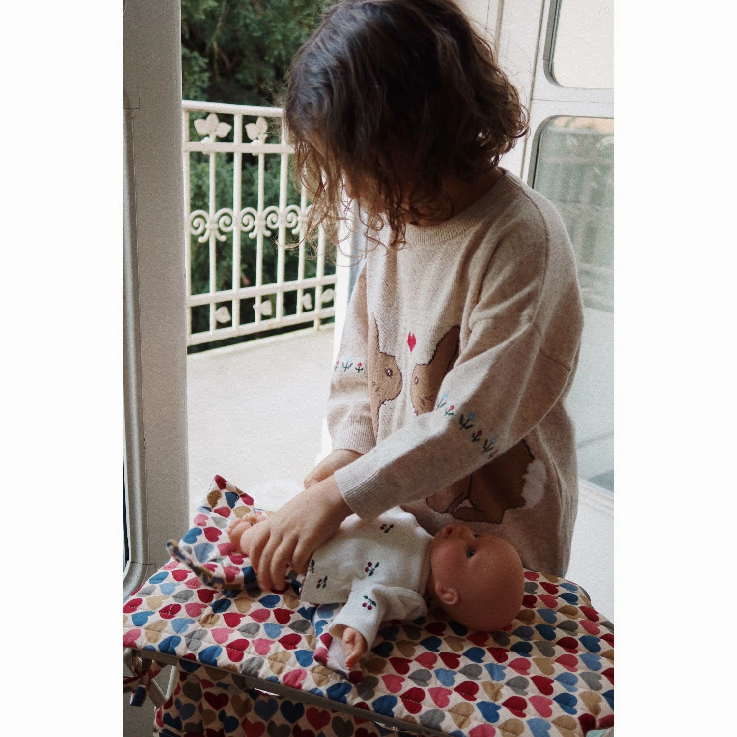 Konges Sljd Coeur Bisous Doll Changing Table