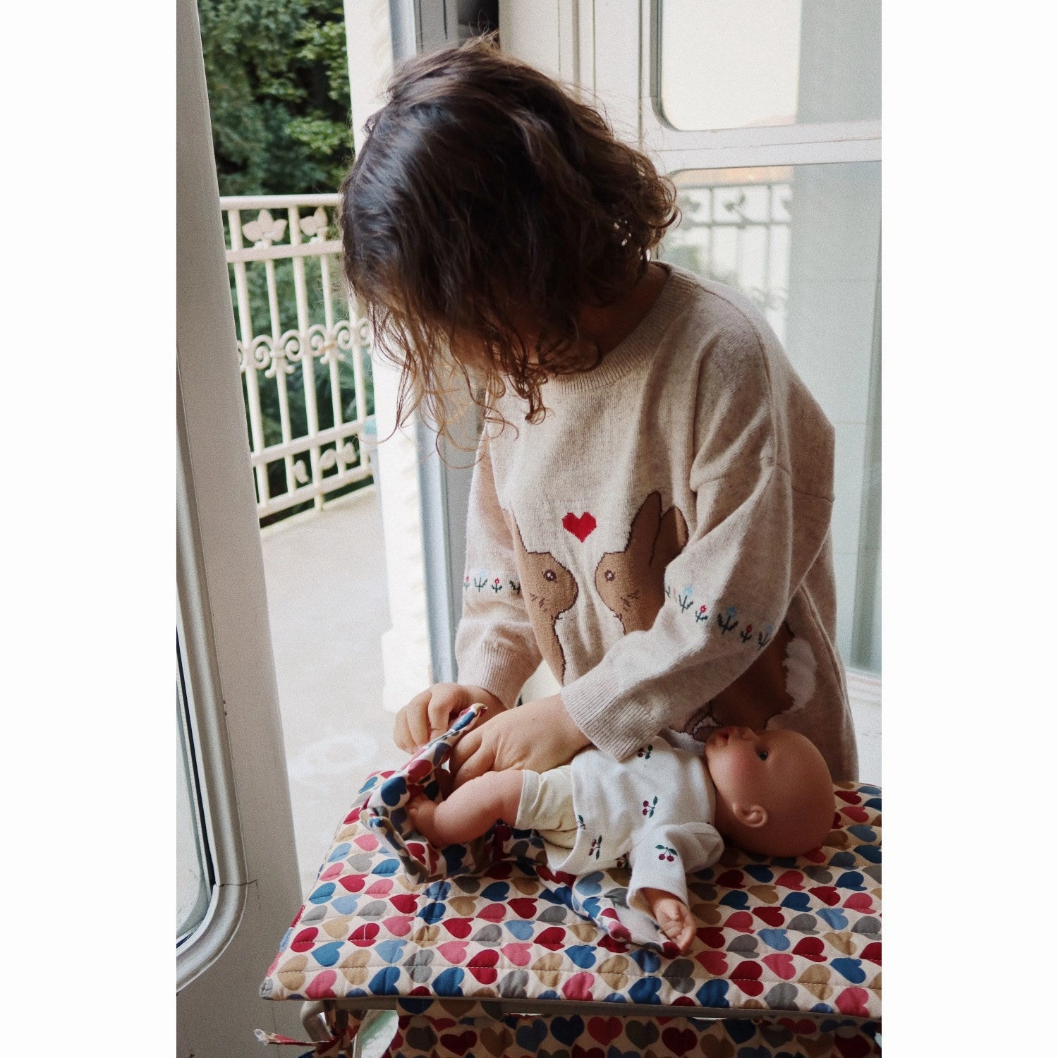 Konges Sljd Coeur Bisous Doll Changing Table