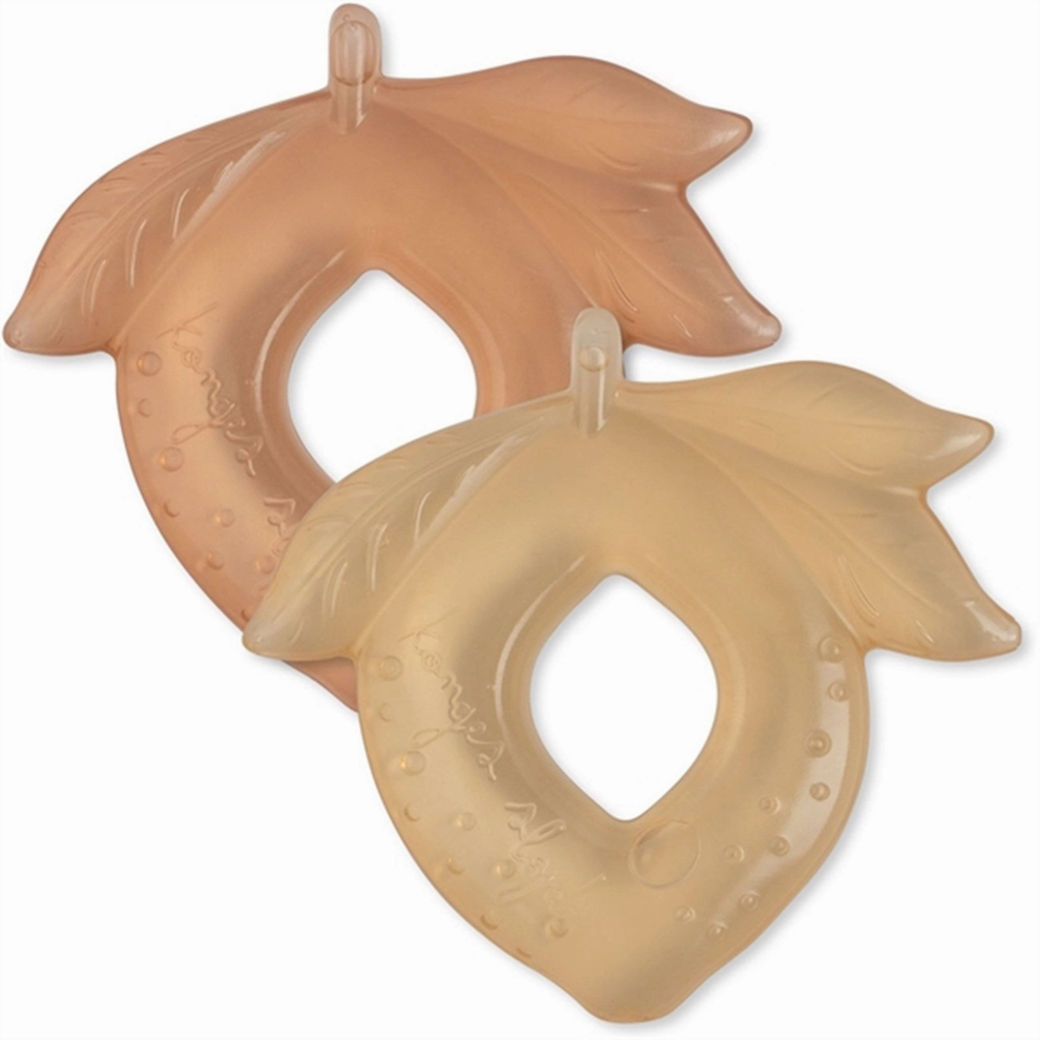 Konges Sljd Cooling Teethers Lemon 2-pack Blush Mix