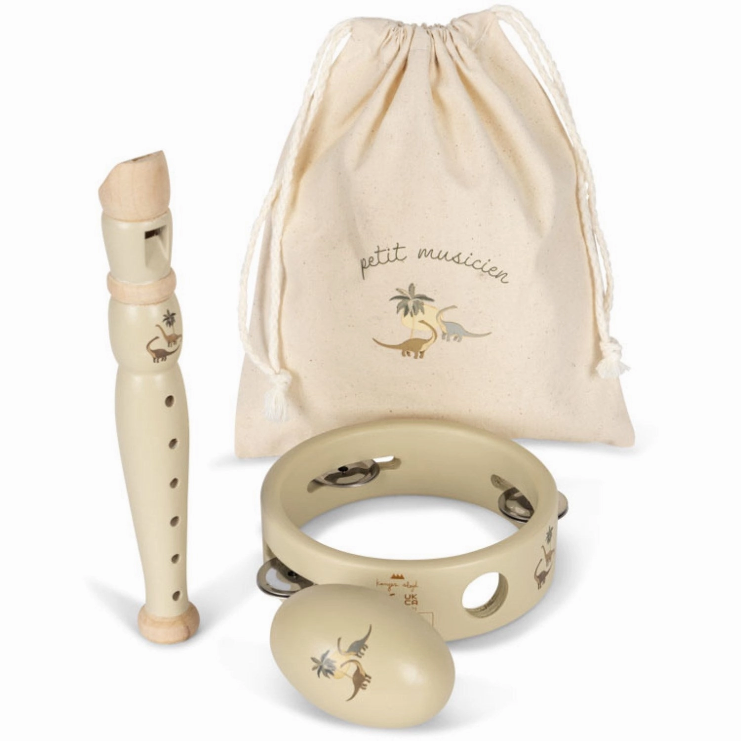 Konges Sljd Dino Wooden Music Set Dino Fsc