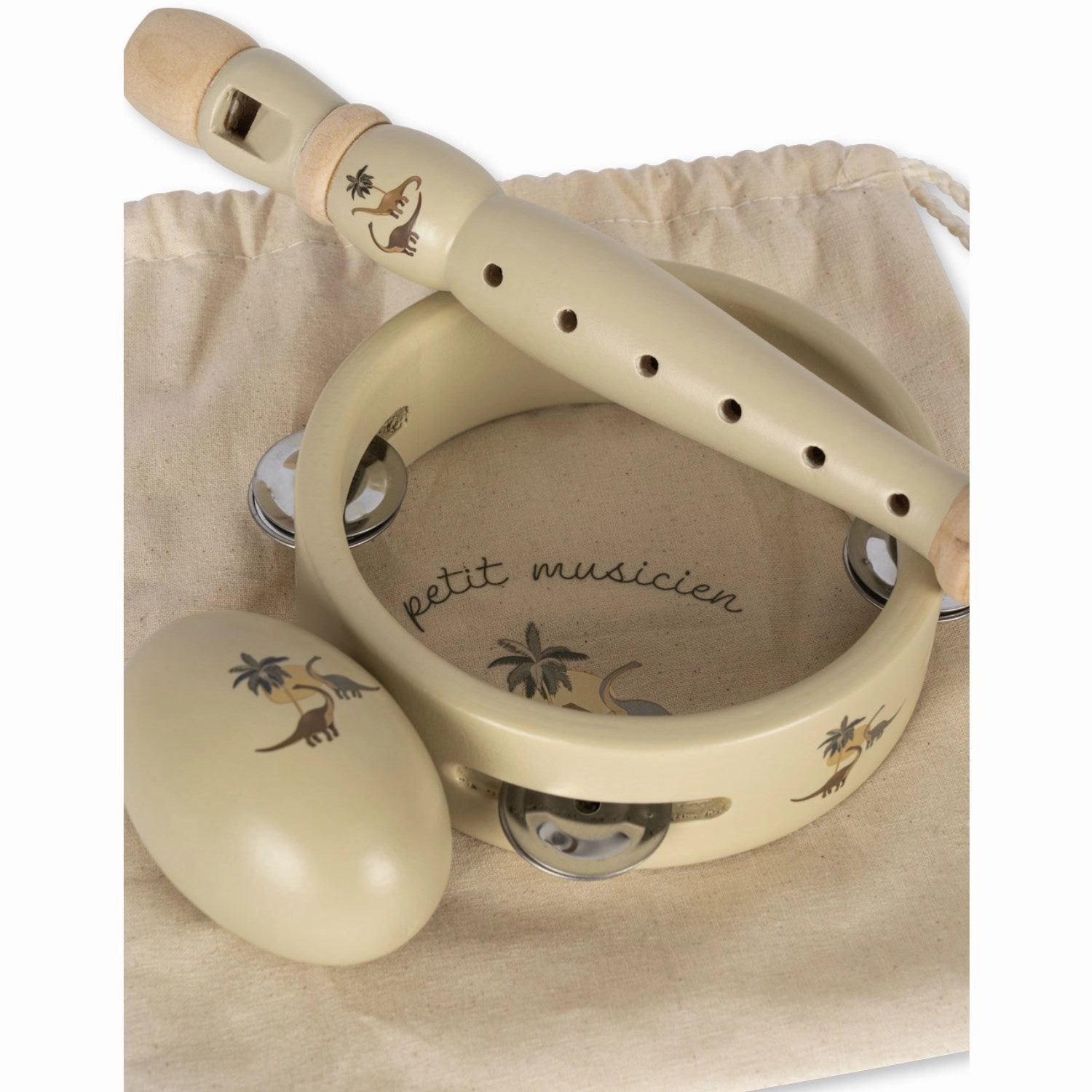 Konges Sljd Dino Wooden Music Set Dino Fsc