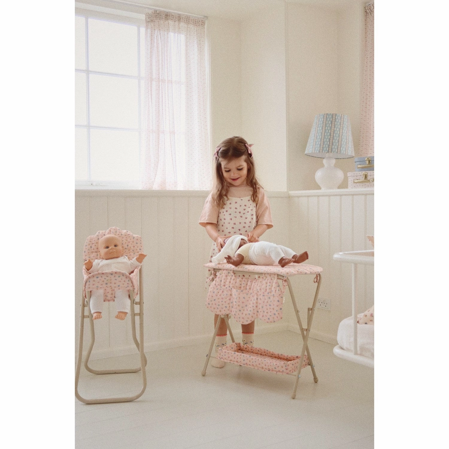 Konges Sljd Doll Changing Table Bloomie Blush