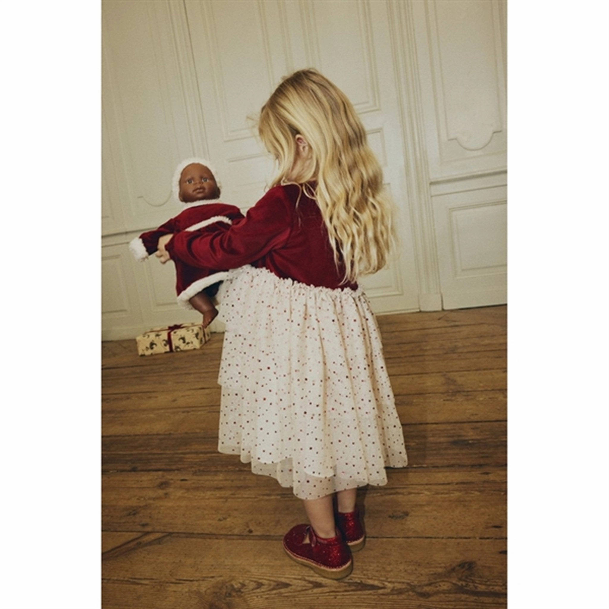Konges Sljd Doll Christmass Dress Jolly Red