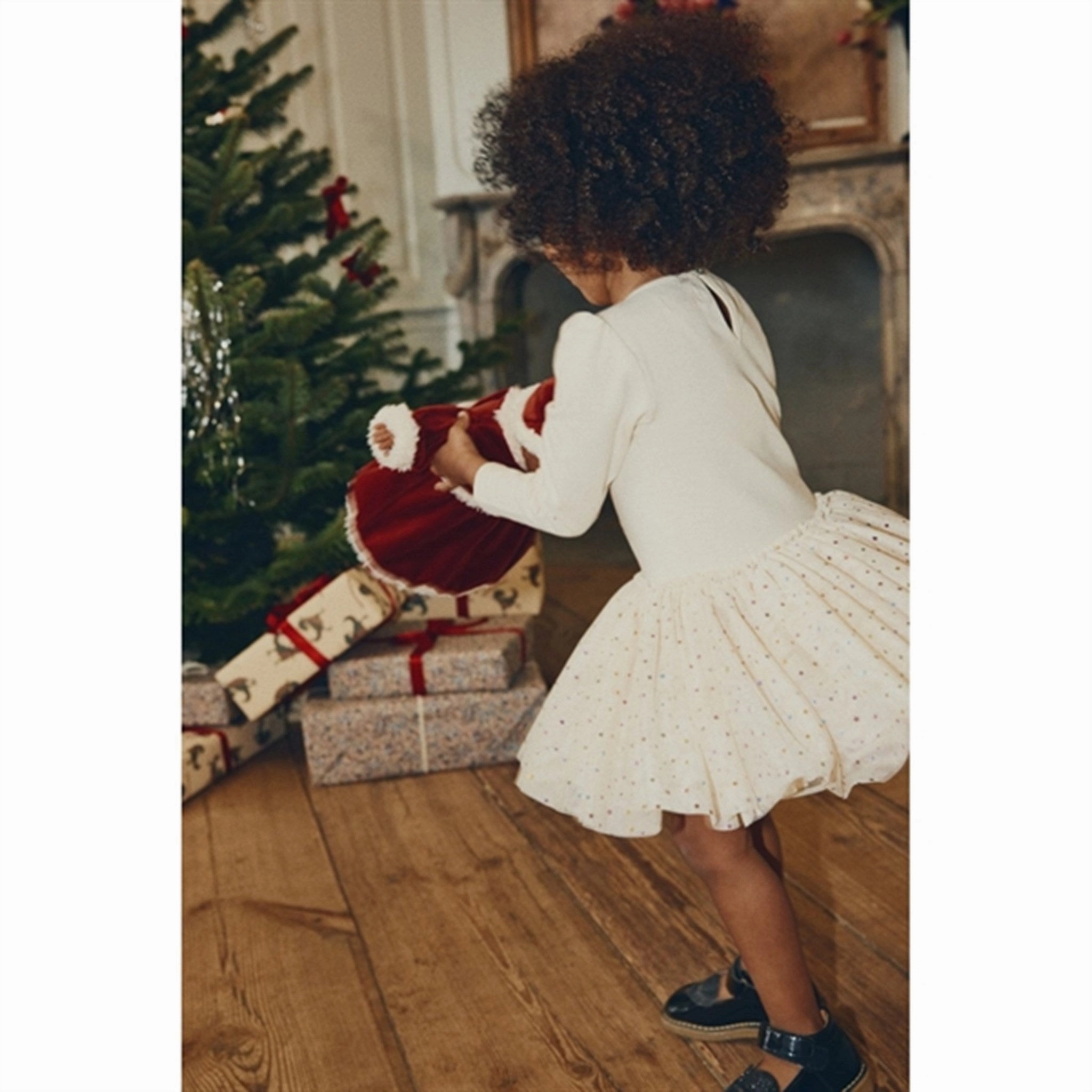 Konges Sljd Doll Christmass Dress Jolly Red