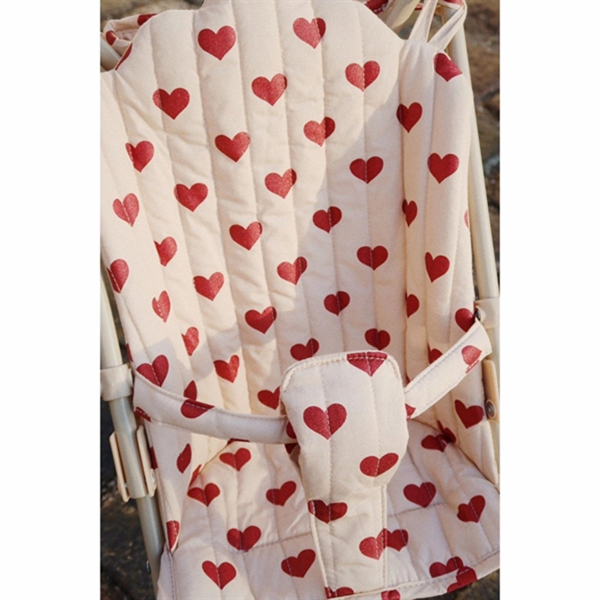 Konges Sljd Doll Stroller Amour Rouge
