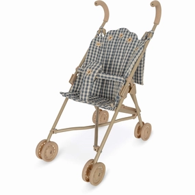 Konges Sljd Doll Stroller Captains Blue Check