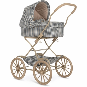 Konges Sljd Doll Stroller Captains Blue Check