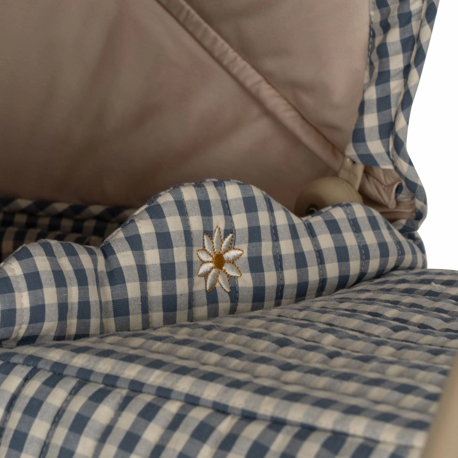 Konges Sljd Doll Stroller Captains Blue Check