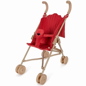 Konges Sljd Doll Stroller Corduroy Red