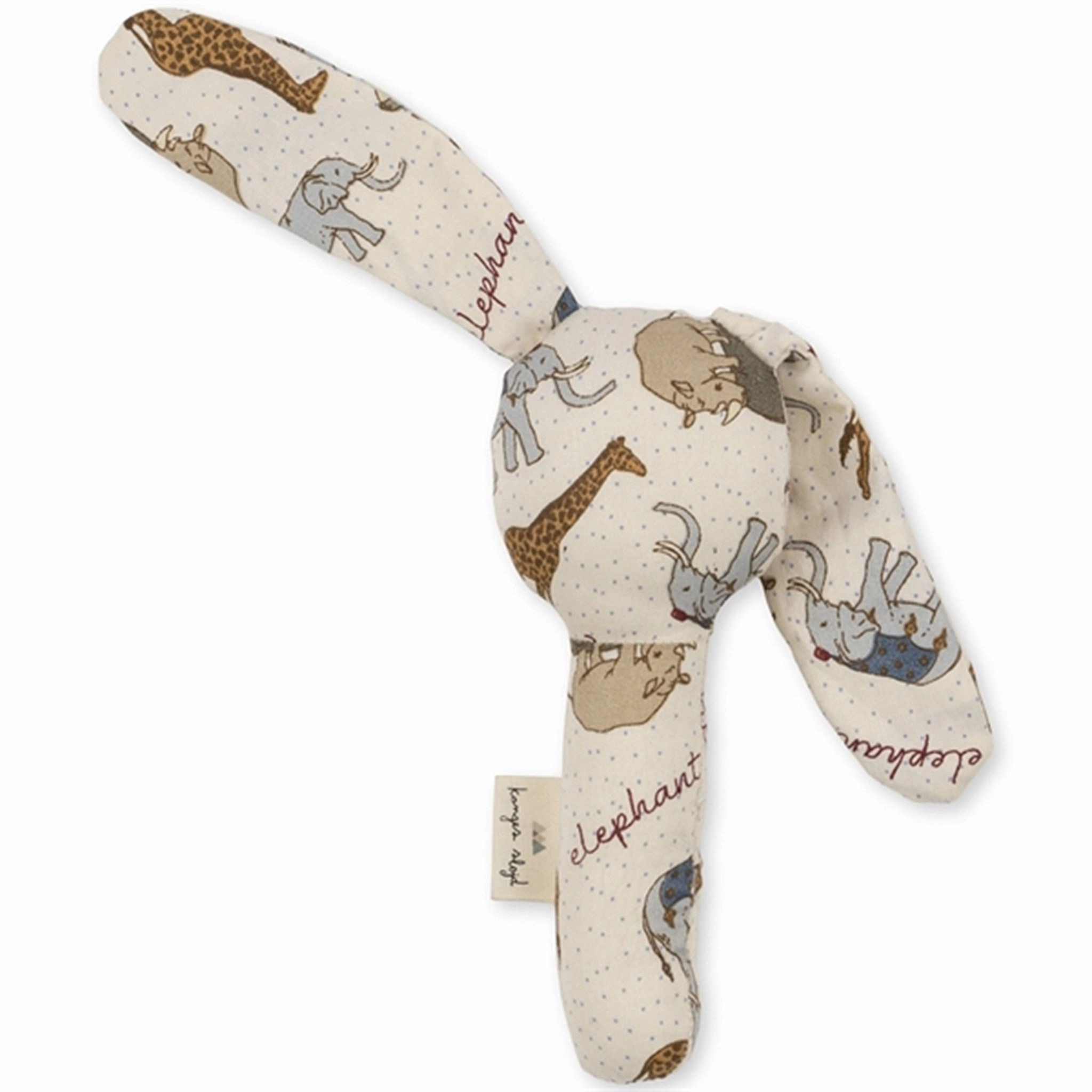Konges Sljd Elephantastic Bunny Hand Rattle