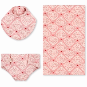 Konges Sljd Lacy Pink Doll Nursery Set